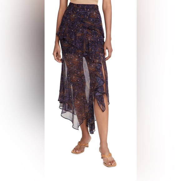 Veronica Beard Trixie Silk Skirt - Picture 5 of 13